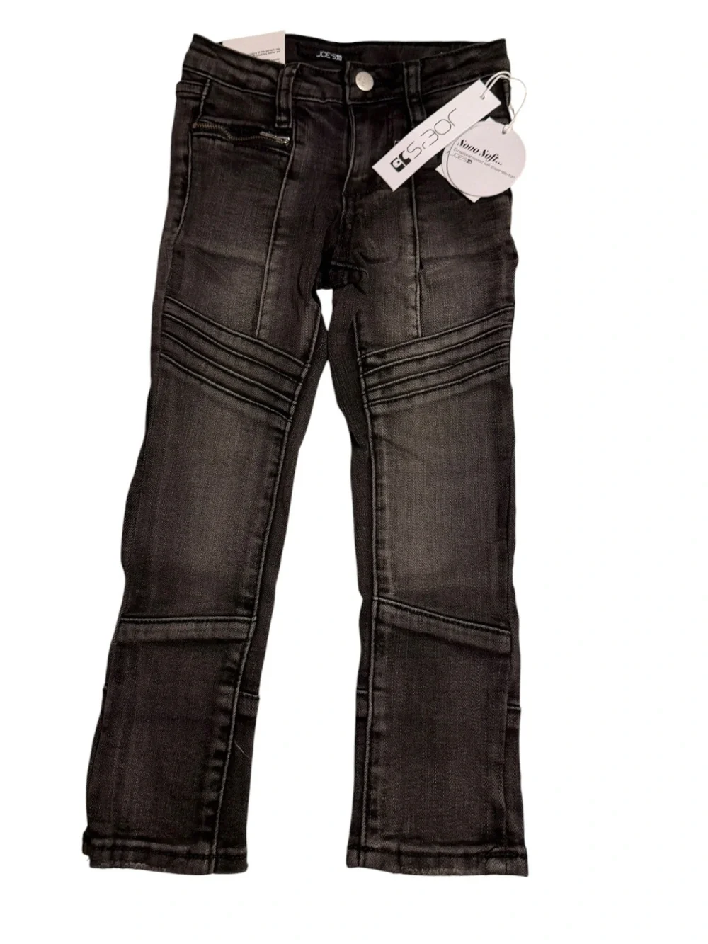 Disney Stitch Denim Appliqué Tee & Joe’s Skinny Moto Mid Rise Jeans NWT Size 4